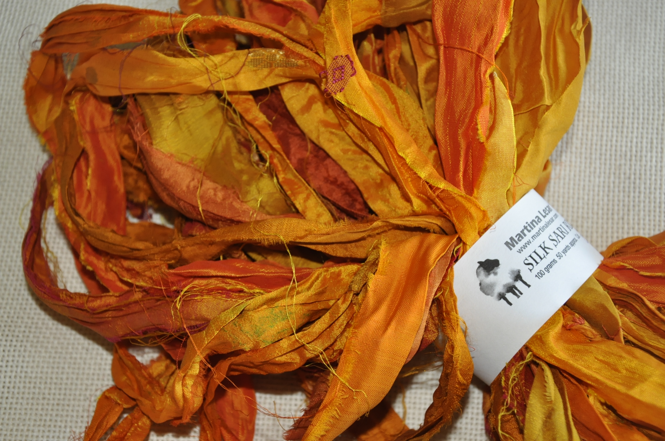 Studio Line Silk Sari Ribbon- Sunny